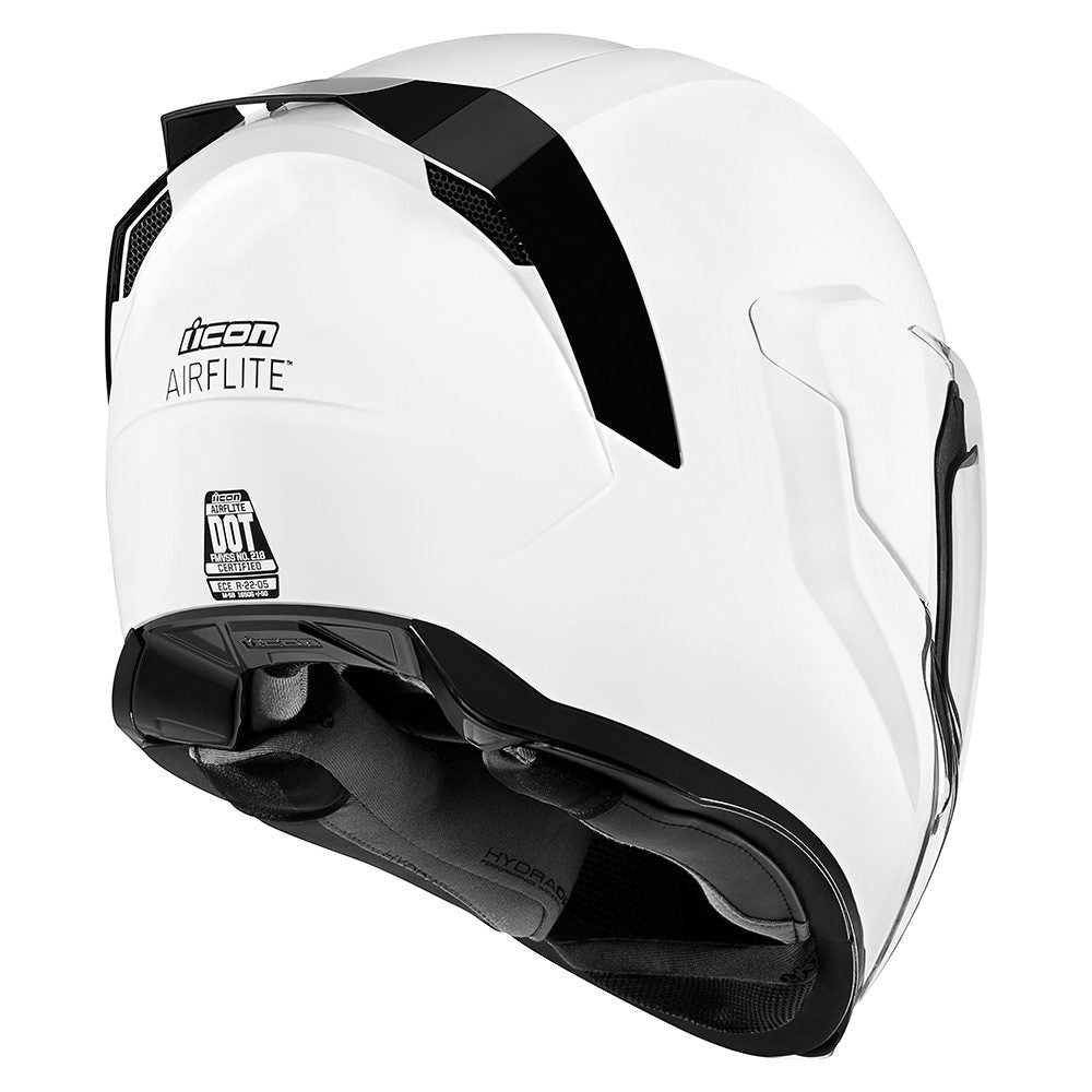 Icon Airflite Motorcycle Helmet Gloss White XXL – Motor Sports Zone