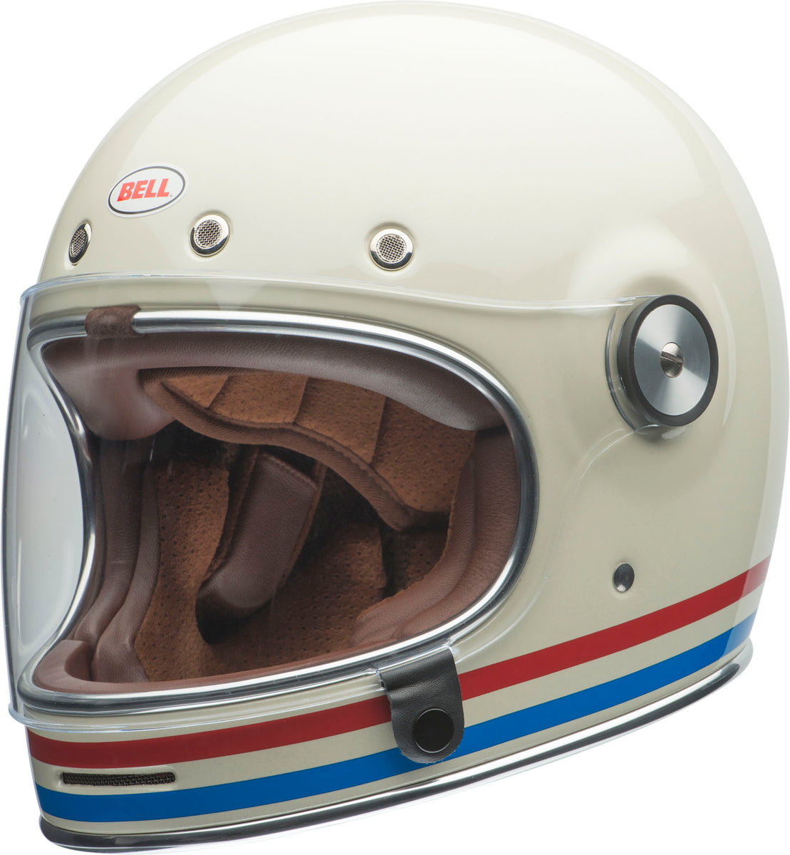 bell bullitt helmet vintage white BELL Bullitt Street Helmet Stripes – Motor Sports Zone