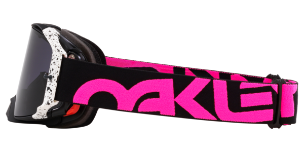 Oakley Airbrake MX Goggles Black Splatter Strap/Dark Grey