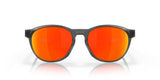 Oakley Reedmace Sunglasses Matte Grey Smoke Frame/ Prizm Ruby Polarized Lens OO9126F-0454