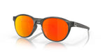 Oakley Reedmace Sunglasses Matte Grey Smoke Frame/ Prizm Ruby Polarized Lens OO9126F-0454