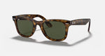 Ray-Ban Wayfarer Ease Polished Light Havana Frame/G-15 Green Lens RB4340 710 50