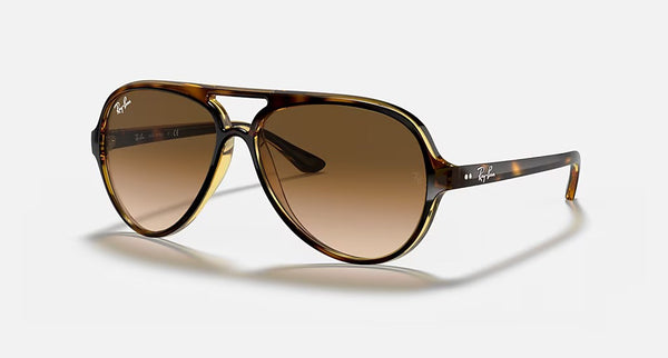 Ray-Ban Cats 5000 Classic Polished Light Havana Frame/Light Brown Gradient Lens RB4125 710/51 59