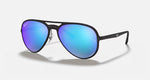 Ray-Ban RB4320CH Chromance Matte Black Frame/Blue Lens RB4320CH 601SA1 58