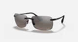 Ray-Ban RB4255 Chromance Polished Black Frame/Silver Lens RB4255 601/5J 60