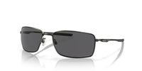 Oakley Square Wire Sunglasses Carbon Frame/ Gray Polarized Lens OO4075-04