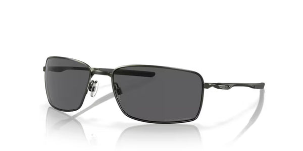 Oakley Square Wire Sunglasses Carbon Frame/ Gray Polarized Lens OO4075-04