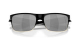Oakley Two Face Sunglasses Machinist Collection Matte Black Frame / Chrome Iridium Lens OO9189-30
