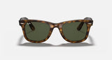 Ray-Ban Wayfarer Ease Polished Light Havana Frame/G-15 Green Lens RB4340 710 50