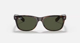 Ray-Ban New Wayfarer Classic Polished Tortoise Frame/G-15 Green Lens RB2132 902 52