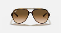 Ray-Ban Cats 5000 Classic Polished Light Havana Frame/Light Brown Gradient Lens RB4125 710/51 59