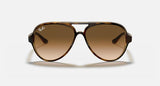 Ray-Ban Cats 5000 Classic Polished Light Havana Frame/Light Brown Gradient Lens RB4125 710/51 59