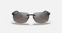 Ray-Ban RB4255 Chromance Polished Black Frame/Silver Lens RB4255 601/5J 60