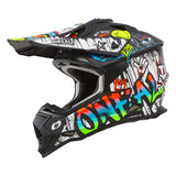 O'Neal 2 Series Rancid V.24 MX Helmet Black/White Motocross/ATV/Off Road/Dirt Bike