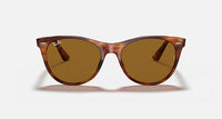 Ray-Ban Wayfarer II Classic Polished Striped Havana Frame/B-15 Brown Lens RB2185 954/33 52