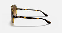 Ray-Ban Cats 5000 Classic Polished Light Havana Frame/Light Brown Gradient Lens RB4125 710/51 59