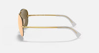 Ray-Ban RB3449 Polished Gold Frame/Copper Mirror Lens RB3449 001/2Y 59