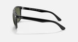 Ray-Ban BOYFRIEND Polished Black Frame/Dark Green Lens RB4147 601/58 56