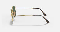 Ray-Ban Hexagonal Flat Lenses Polished Gold Frame G-15 Green Lens RB3548N 001 54