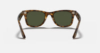 Ray-Ban Wayfarer Ease Polished Light Havana Frame/G-15 Green Lens RB4340 710 50