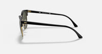 Ray-Ban Clubmaster Classic Polished Black On Gold Frame/G-15 Green Lens RB3016 W0365 51