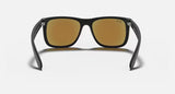 Ray-Ban Justin Color Mix Matte Black Frame/Blue Mirror Lens RB4165 622/55