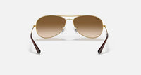 Ray-Ban Cockpit Polished Gold Frame/Light Brown Gradient Lens RB3362 001/51 59