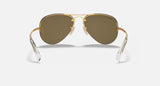 Ray-Ban RB3449 Polished Gold Frame/Copper Mirror Lens RB3449 001/2Y 59
