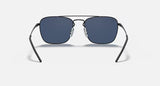 Ray-Ban RB3588 Matte Black Frame/Dark Blue Lens RB3588 901480 55