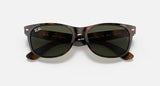 Ray-Ban New Wayfarer Classic Polished Tortoise Frame/G-15 Green Lens RB2132 902 52
