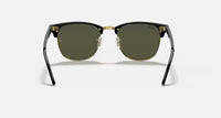 Ray-Ban Clubmaster Classic Polished Black On Gold Frame/G-15 Green Lens RB3016 W0365 51