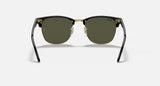 Ray-Ban Clubmaster Classic Polished Black On Gold Frame/G-15 Green Lens RB3016 W0365 51