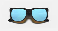 Ray-Ban Justin Color Mix Matte Black Frame/Blue Mirror Lens RB4165 622/55