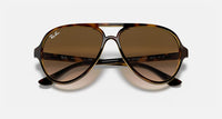 Ray-Ban Cats 5000 Classic Polished Light Havana Frame/Light Brown Gradient Lens RB4125 710/51 59