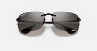 Ray-Ban RB4255 Chromance Polished Black Frame/Silver Lens RB4255 601/5J 60