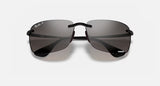 Ray-Ban RB4255 Chromance Polished Black Frame/Silver Lens RB4255 601/5J 60