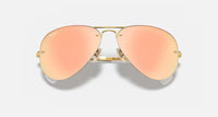 Ray-Ban RB3449 Polished Gold Frame/Copper Mirror Lens RB3449 001/2Y 59