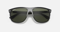 Ray-Ban BOYFRIEND Polished Black Frame/Dark Green Lens RB4147 601/58 56