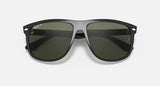 Ray-Ban BOYFRIEND Polished Black Frame/Dark Green Lens RB4147 601/58 56