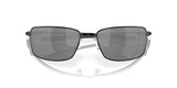 Oakley Square Wire Sunglasses Polished Black Frame/ Prizm Black Lens OO4075-1360