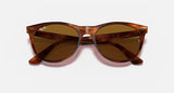 Ray-Ban Wayfarer II Classic Polished Striped Havana Frame/B-15 Brown Lens RB2185 954/33 52