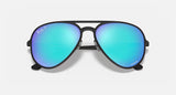 Ray-Ban RB4320CH Chromance Matte Black Frame/Blue Lens RB4320CH 601SA1 58