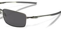 Oakley Square Wire Sunglasses Carbon Frame/ Gray Polarized Lens OO4075-04