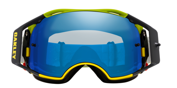 troy lee mtb goggles Oakley Airbrake MTB Troy Lee Designs Series Goggles Revel Yellow Strap – Motor Sports Zone