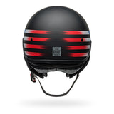 BELL Pit Boss Banner Matt Black/Red Jet/Half Helmet On-Road Street Motorcycle