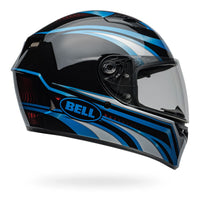 BELL Qualifier Motorcycle Street Helmet Conduit Blue/Black, Silver/Black