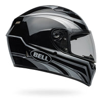 BELL Qualifier Motorcycle Street Helmet Conduit Blue/Black, Silver/Black