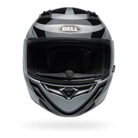 BELL Qualifier Motorcycle Street Helmet Conduit Blue/Black, Silver/Black