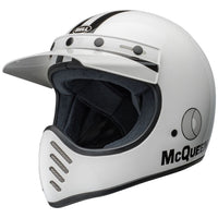 BELL Moto-3 Helmet Steve McQueen Any Given Sunday Gloss White/Black