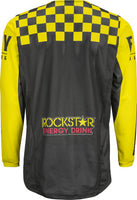 Fly Racing Kinetic Rockstar Mesh Jersey Black/Yellow/Red Large 374-318L